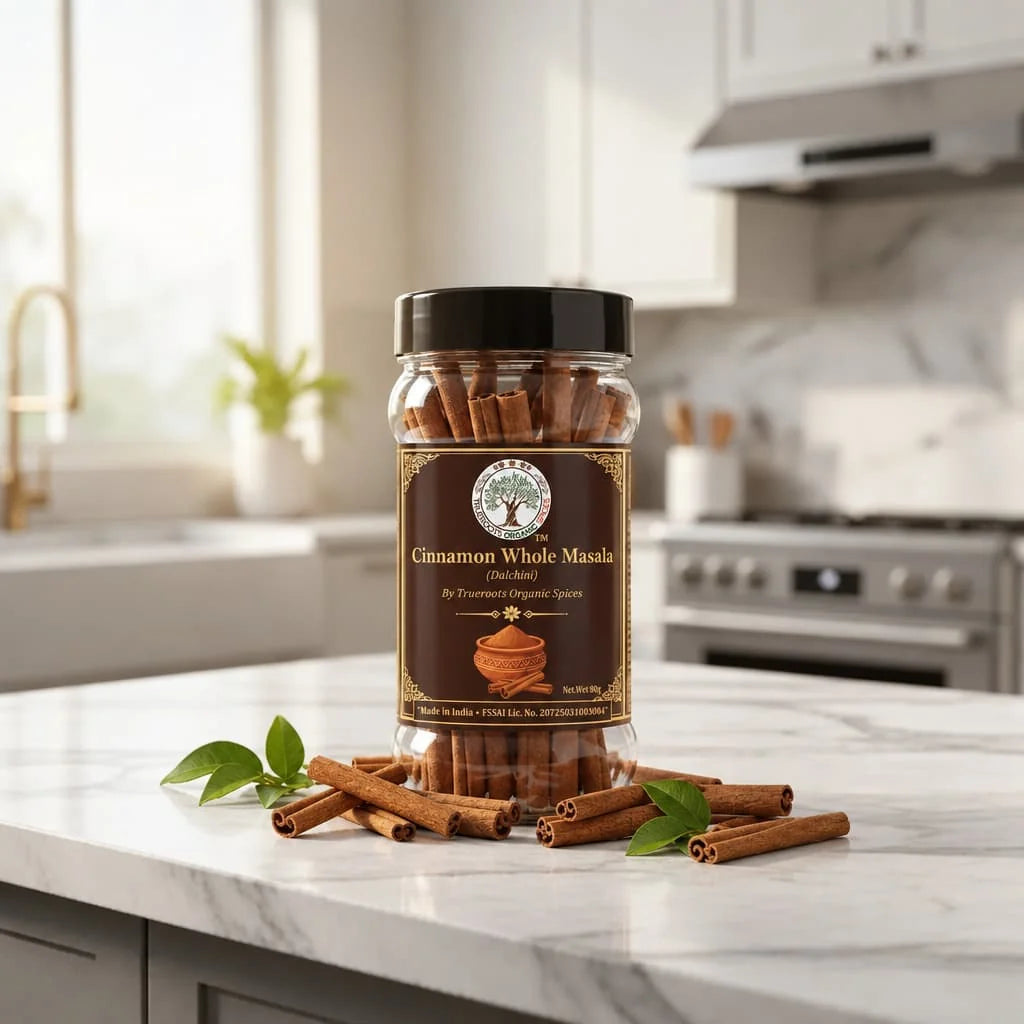 Trueroots Organic Spices Cinnamon Whole Masala Dalchini Jar 80g