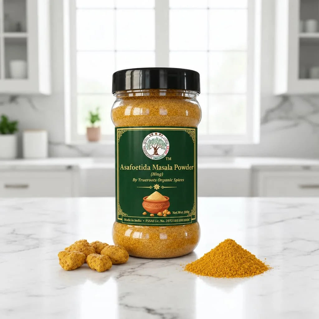 Trueroots Organic Spices Asafoetida Masala Powder Hing Jar