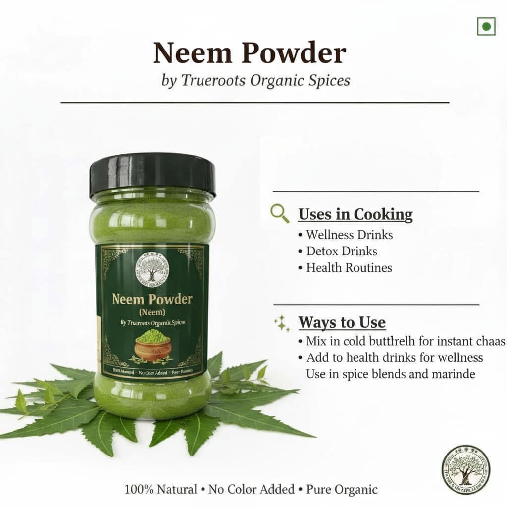 Trueroots Organic Spices Natural Spices Neem Masala Powder | Neem | No Additives