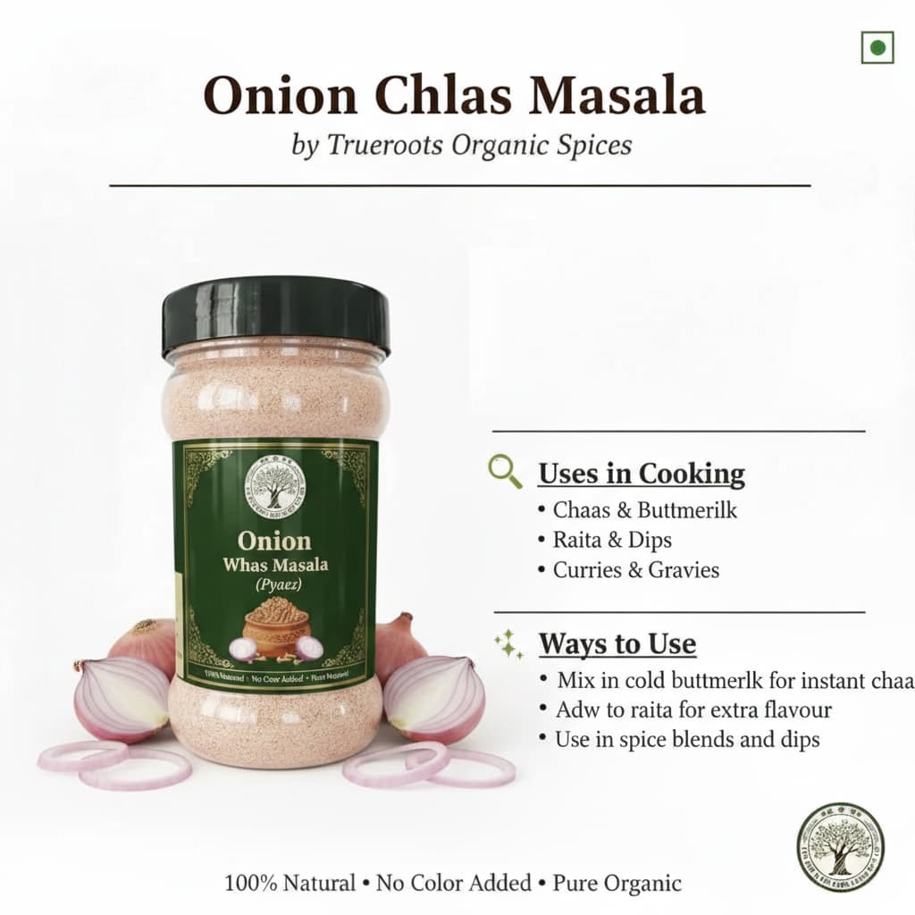 Trueroots Organic Spices Natural Spices Onion Chaas Masala | Pyaaz Chhas | No Additives