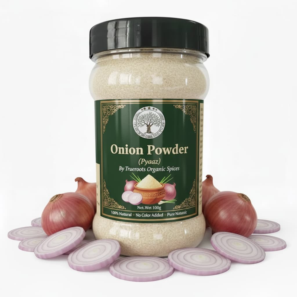Trueroots Organic Spices Natural Spices Onion Powder | Pyaz Powder | No Additives