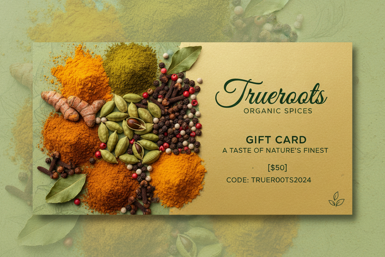 Trueroots Organic Spices Gift Card