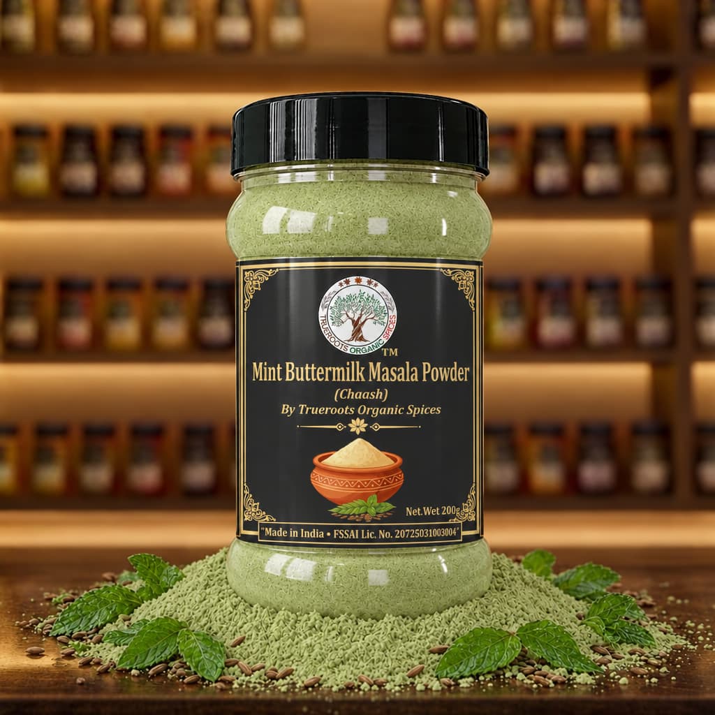 Trueroots Organic Spices Mint Chaas Buttermilk Masala Jar - Pack of 6 (Value Combo)